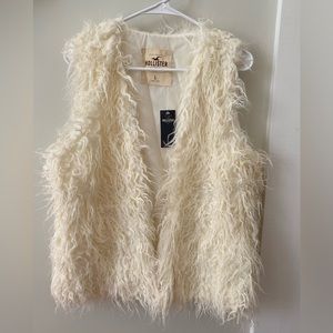 Hollister furry vest